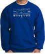 Ford Mustang Sweatshirt Legend Honeycomb Grille Royal Sweat Shirt