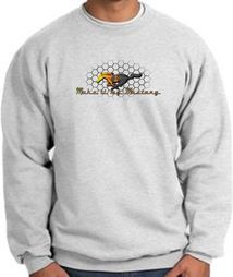 Ford Mustang Sweatshirt - Make It My Mustang Grill Ash Sweat Shirt