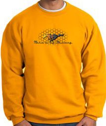 Ford Mustang Sweatshirt - Make It My Mustang Grill Gold Sweat Shirt