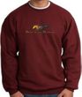 Ford Mustang Sweatshirt - Make It My Mustang Grill Maroon Sweat Shirt