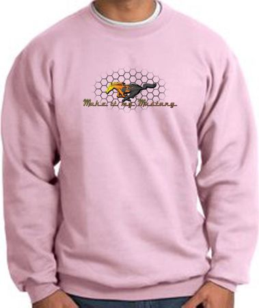 Ford Mustang Sweatshirt - Make It My Mustang Grill Pink Sweat Shirt