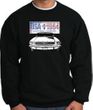 Ford Mustang Sweatshirt - USA 1964 Country Adult Black Sweat Shirt