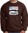 Ford Mustang Sweatshirt - USA 1964 Country Adult Brown Sweat Shirt