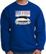 Ford Mustang Sweatshirt - USA 1964 Country Adult Royal Sweat Shirt