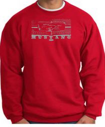 Ford Mustang Sweatshirts Legend Honeycomb Grille Adult Sweat Shirts