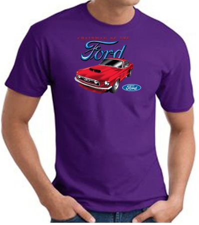 Ford Mustang T-Shirt - Chairman Of The Ford Adult Purple Tee