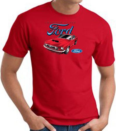 Ford Mustang T-Shirt - Chairman Of The Ford Adult Red Tee