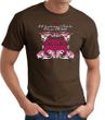Ford Mustang T-Shirt - Girls Run Wild Adult Brown Tee Shirt