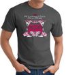 Ford Mustang T-Shirt - Girls Run Wild Adult Charcoal Tee Shirt