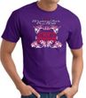 Ford Mustang T-Shirt - Girls Run Wild Adult Purple Tee Shirt