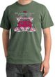 Ford Mustang T-Shirt Girls Run Wild Pigment Dyed Tee Olive