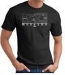 Ford Mustang T-Shirt - Legend Honeycomb Grille Adult Black Tee