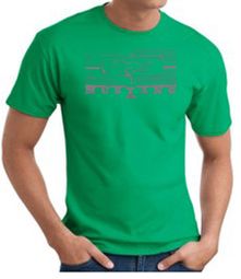 Ford Mustang T-Shirt - Legend Honeycomb Grille Adult Kelly Green Tee Ford Mustang T-Shirt - Legend Honeycomb Grille Adult Kelly Green Tee