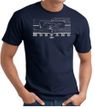 Ford Mustang T-Shirt - Legend Honeycomb Grille Adult Navy Tee