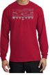 Ford Mustang T-Shirt Legend Honeycomb Grille Long Sleeve Shirt Red