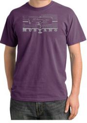 Ford Mustang T-Shirt Legend Honeycomb Grille Pigment Dyed Tee Plum Ford Mustang T-Shirt Legend Honeycomb Grille Pigment Dyed Tee Plum