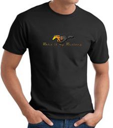 Ford Mustang T-shirt - Make It My Mustang Grill Adult Black Tee Shirt Ford Mustang T-shirt - Make It My Mustang Grill Adult Black Tee Shirt