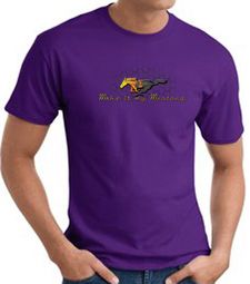 Ford Mustang T-shirt - Make It My Mustang Grill Adult Purple Tee Shirt Ford Mustang T-shirt - Make It My Mustang Grill Adult Purple Tee Shirt