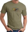 Ford Mustang T-shirt Make It My Mustang Grill Army Green Tee Shirt