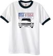 Ford Mustang T-Shirt USA 1964 Country Ringer Tee White/Black