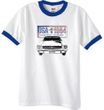 Ford Mustang T-Shirt USA 1964 Country Ringer Tee White/Royal