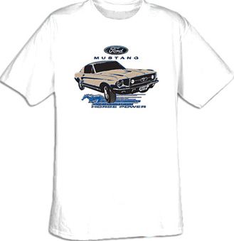Ford Mustang T-Shirts - Horsepower Adult Tee Shirts