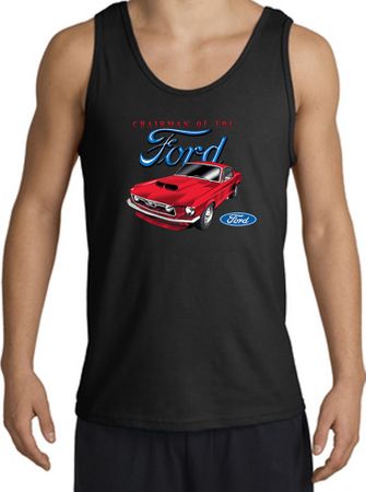 Ford Mustang Tank Top - Chairman Of The Ford Adult Black Tanktop