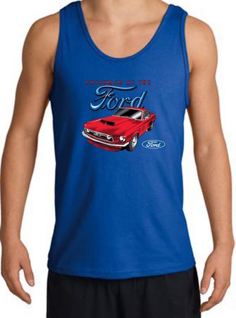 Ford Mustang Tank Top - Chairman Of The Ford Adult Royal Tanktop