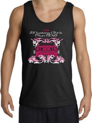 Ford Mustang Tank Top - Girls Run Wild Adult Black Tanktop Ford Mustang Tank Top - Girls Run Wild Adult Black Tanktop