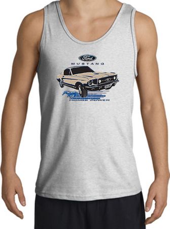 Ford Mustang Tank Top - Horsepower Adult Ash Tanktop
