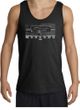 Ford Mustang Tank Top - Legend Honeycomb Grille Adult Black Tanktop