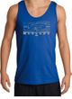 Ford Mustang Tank Top - Legend Honeycomb Grille Adult Royal Tanktop