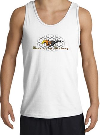 Ford Mustang Tank Top - Make It My Mustang Grill Adult White Tanktop