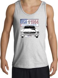 Ford Mustang Tank Top - USA 1964 Country Adult Ash Tanktop