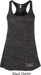 Ford Mustang with Grill Bottom Print Ladies Flowy Racerback Tanktop Ford Mustang with Grill Bottom Print Ladies Flowy Racerback Tanktop