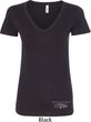 Ford Mustang with Grill Bottom Print Ladies V-Neck Shirt