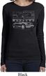 Ford Mustang with Grill Ladies Long Sleeve Shirt
