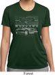 Ford Mustang with Grill Ladies Moisture Wicking Shirt