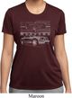 Ford Mustang with Grill Ladies Moisture Wicking Shirt