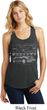 Ford Mustang with Grill Ladies Racerback Tank Top