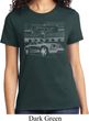 Ford Mustang with Grill Ladies Shirt