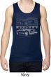 Ford Mustang with Grill Mens Moisture Wicking Tanktop