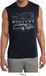 Ford Mustang with Grill Mens Sleeveless Moisture Wicking Shirt