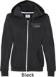 Ford Mustang with Grill Pocket Print Ladies Full Zip Hoodie