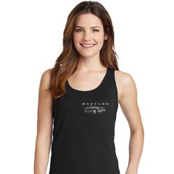 Ford Mustang with Grill Pocket Print Ladies Tank Top Ford Mustang with Grill Pocket Print Ladies Tank Top