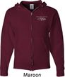Ford Mustang with Grill Pocket Print Mens Full Zip Hoodie