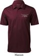 Ford Mustang with Grill Pocket Print Mens Textured Polo Shirt