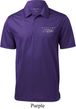 Ford Mustang with Grill Pocket Print Mens Textured Polo Shirt