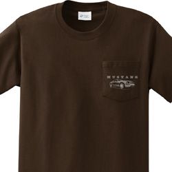 Ford Mustang with Grill Pocket Print Pocket Shirt Ford Mustang with Grill Pocket Print Pocket Shirt