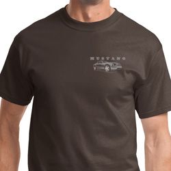 Ford Mustang with Grill Pocket Print Shirt Ford Mustang with Grill Pocket Print Shirt